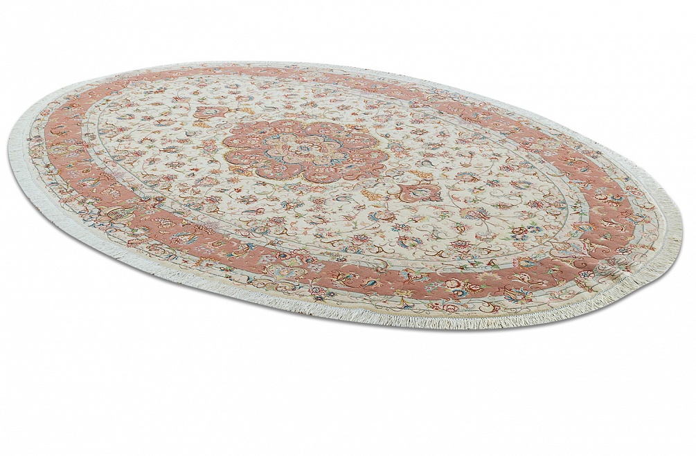 Иранский ковер из шерсти и шёлка «TABRIZ IR» 11-470-IR(Oval) 3
