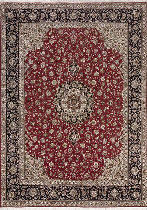 Иранский ковер из шерсти и шёлка «TABRIZ-FLORAL» 801-4487-IR 1