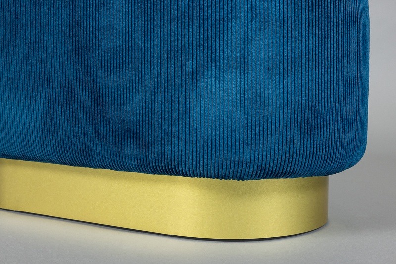 Пуф синий 820х460х420