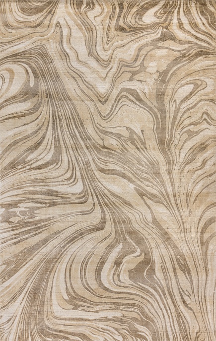 Индийский ковер из арт-шёлка и шерсти «EVEREST» 2023309-TAN