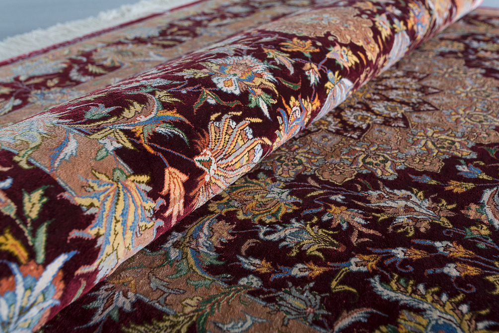 Иранский ковёр из шёлка «QOM» 12-399-IR