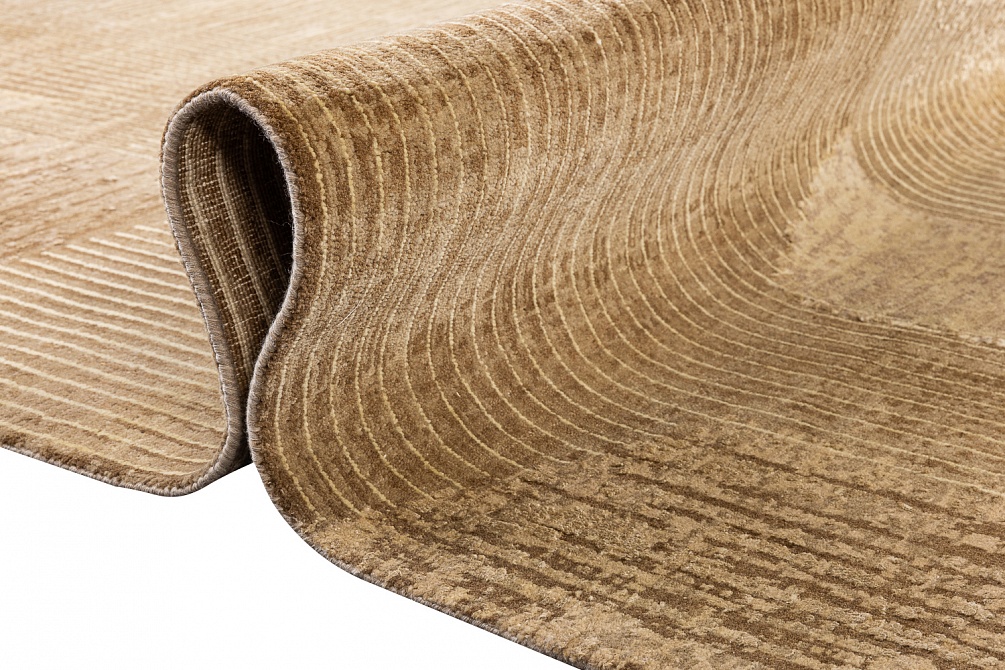 Индийский ковер из шерсти, шёлка и хлопка «HOLLYWOOD ART» CE6105-BROWN