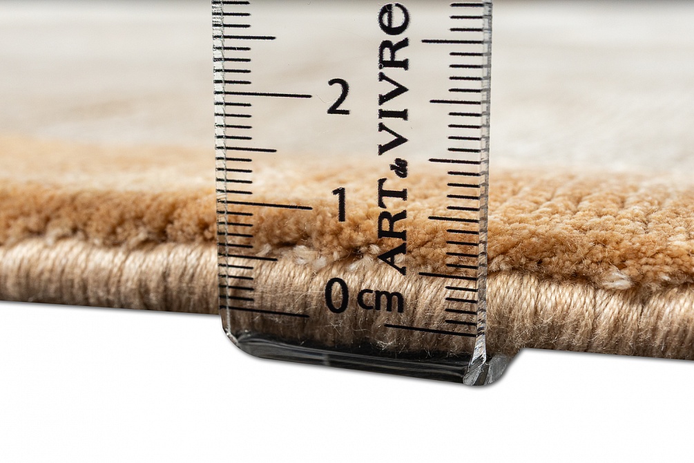 Индийский ковер из шерсти, шёлка и эвкалиптового шёлка «TECTONIC» D1-C1 10