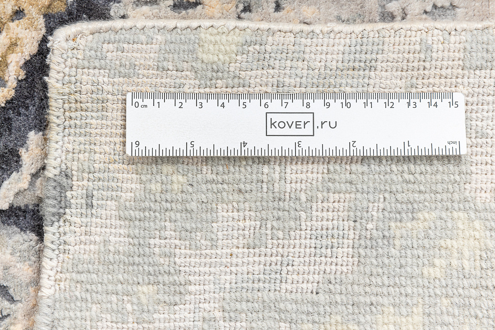 Индийский ковёр из шерсти и арт-шёлка «RIVOLI MARBLE» KE-164