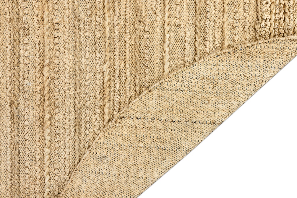 Индийский ковер из джута «JUTE MODERN» CHAMPAGNE-MARINE-2(Round) 6