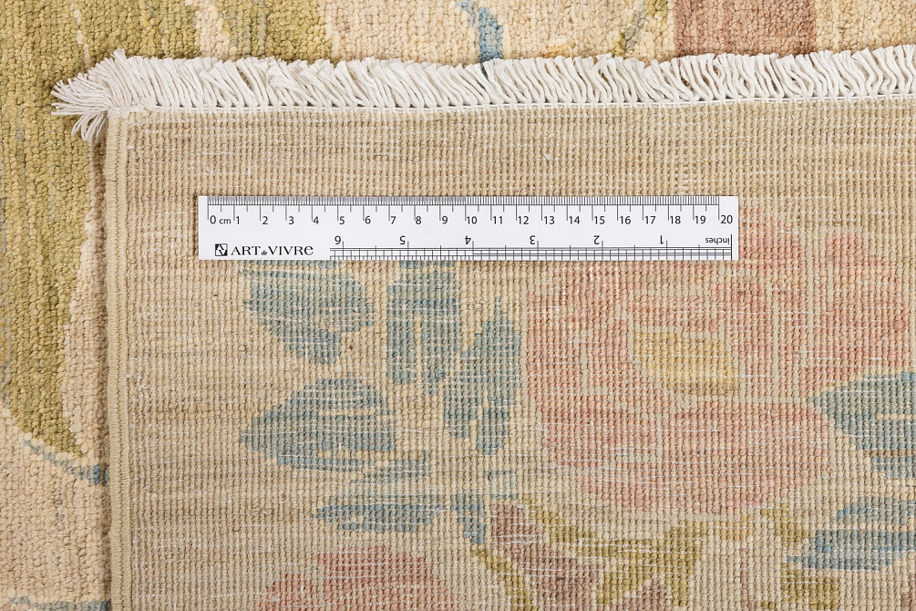 Пакистанский ковер из шерсти «MORRIS A/B 10/10» B40755-SND-PNK