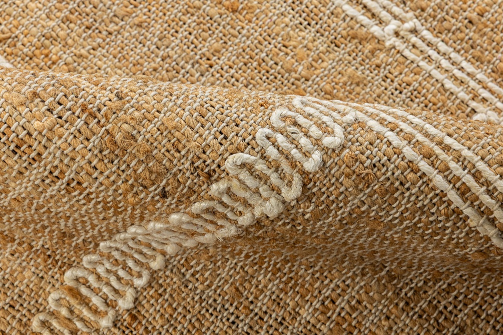 Индийский ковер из джута «JUTE» ZA424-WHITE-NATURAL