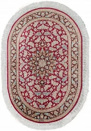 Иранский ковер из шёлка «QUM MM IR» 13-20-IR RAZAVI(Oval) 1
