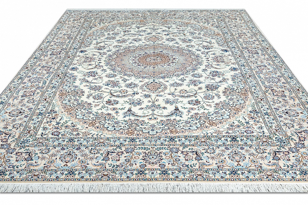 Иранский ковер из шерсти и шёлка «NAIN 6LA» 21-008