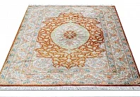 Иранский ковер из шёлка «GHOUM-SEIDE» 801-4011/S-IR 3