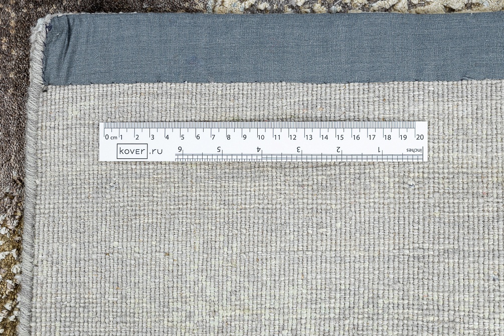 Индийский ковер из шерсти и шёлка «WEST HOLLYWOOD» PJ8225-GREY-GOLD