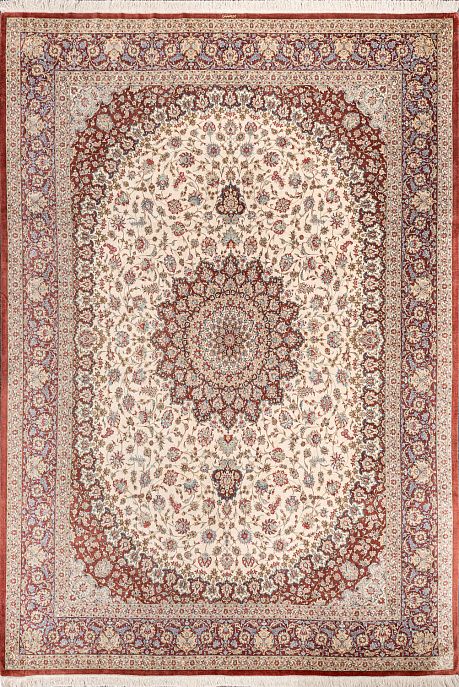 Иранский ковер из шёлка «QUM MM IR» 12-458-IR