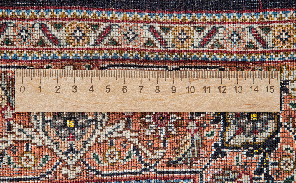 Иранский ковёр из шерсти и шёлка «TABRIZ MAHI» 14-358-IR