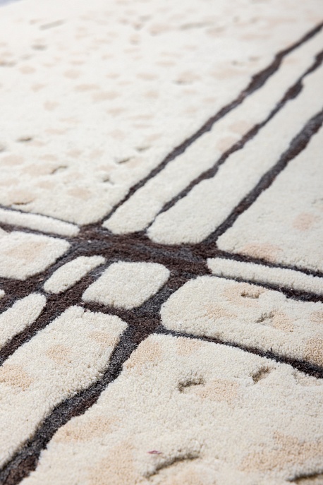 Индийский ковер из шерсти, арт-шёлка и хлопка «Art de Vivre by DETALI» design Irina Popova «ПРО ЛЮБОВЬ»