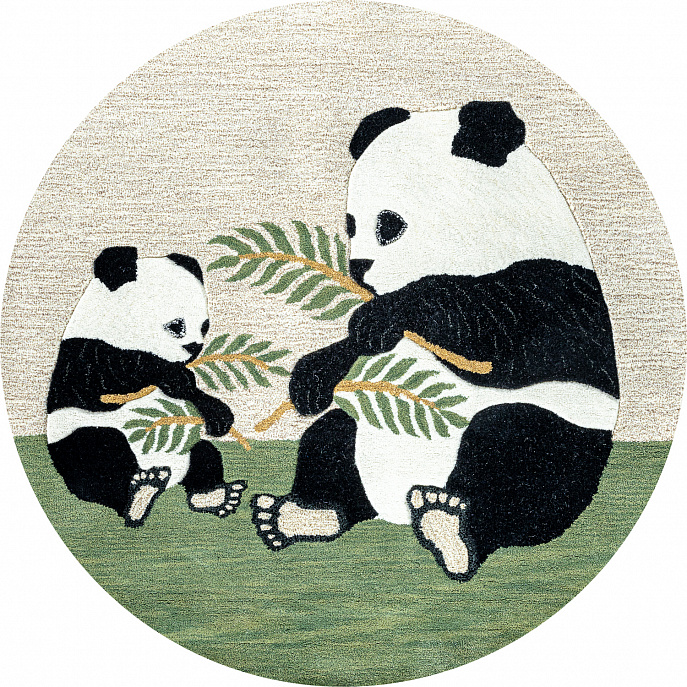 Индийский ковер из шерсти «FAUNA FUN» 156-PANDA(Round)