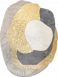 Непальский ковер из эвкалиптового шёлка и шерсти «KUMO» CLOUD-02 1