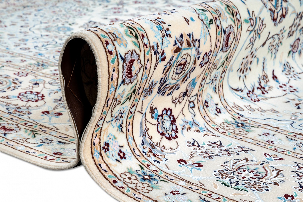 Иранский ковер из шерсти и шёлка «NAIN 6LA» 21-007