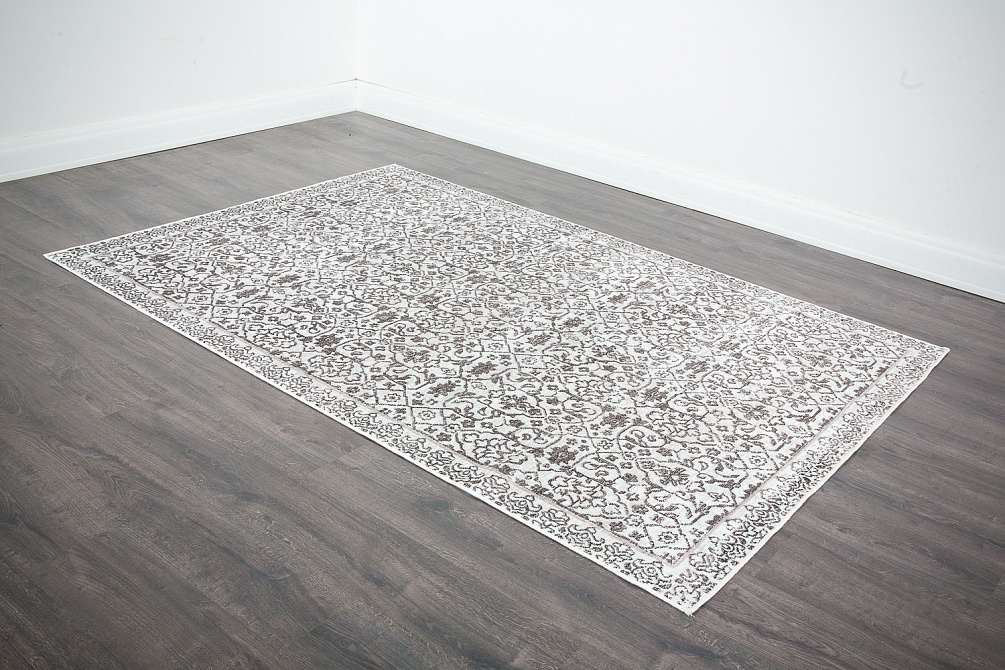 Бельгийский ковер из вискозы «INKO» 25108-ECR-DBRN