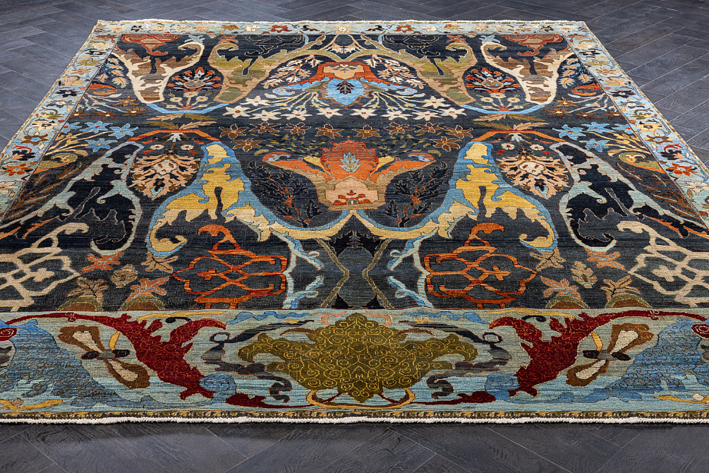 Индийский ковёр из шерсти «ZIEGLER VINTAGE» AC228-GREY-MIX(278x359)