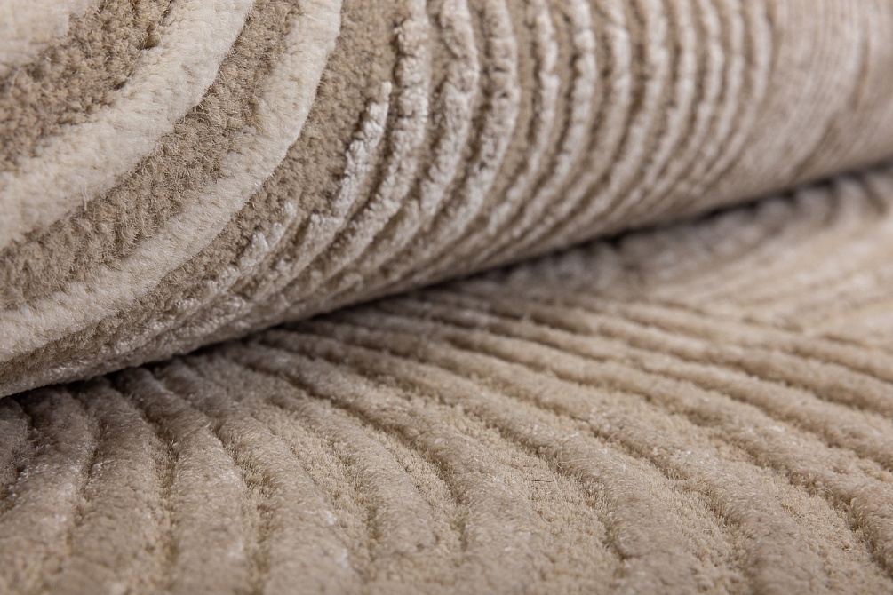 Индийский ковер из шерсти и эвкалиптового шёлка «VELVET MIRAGE» SYNC NEUTRAL 4