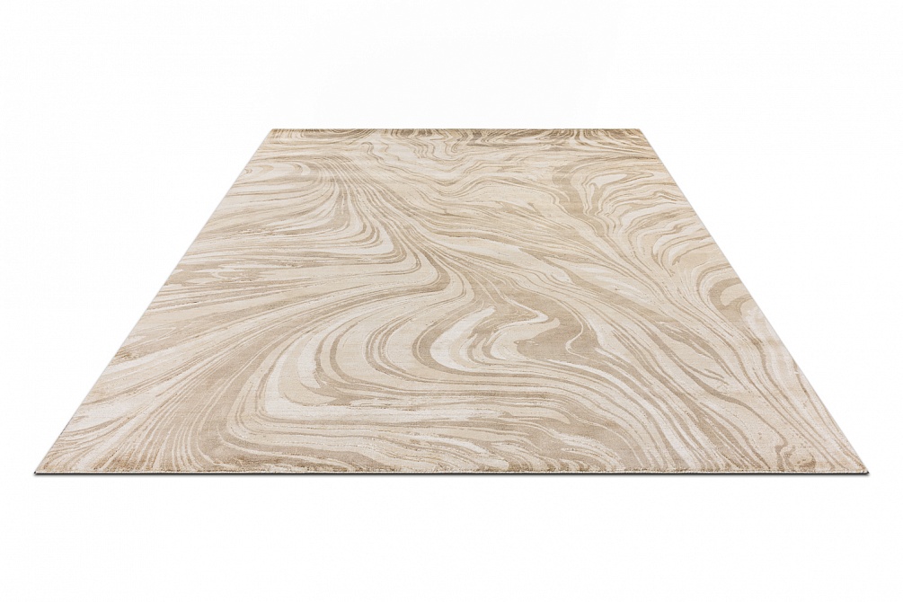 Индийский ковер из арт-шёлка и шерсти «EVEREST» 2023309-TAN