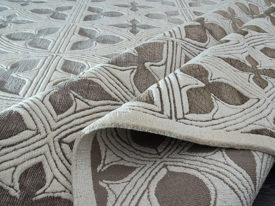 Непальский ковёр из шерсти и шёлка «ART DECO RUGS» GOTHIC#1-GR(90415)