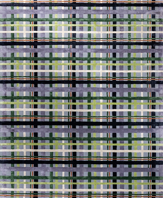 Индийский ковер из шерсти, арт-шёлка и хлопка «Art de Vivre by DETALI» design Elizaveta Popova «FOREST HERBS»