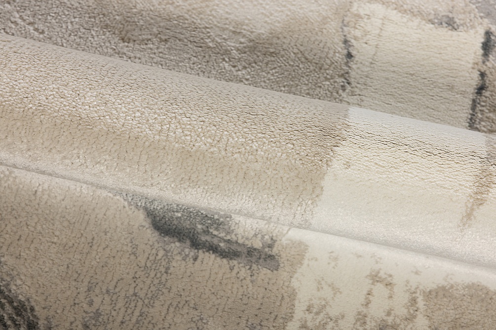 Турецкий ковер из полипропилена и полиэстера «MOON» 2629A-CREAM-L.GREY 4