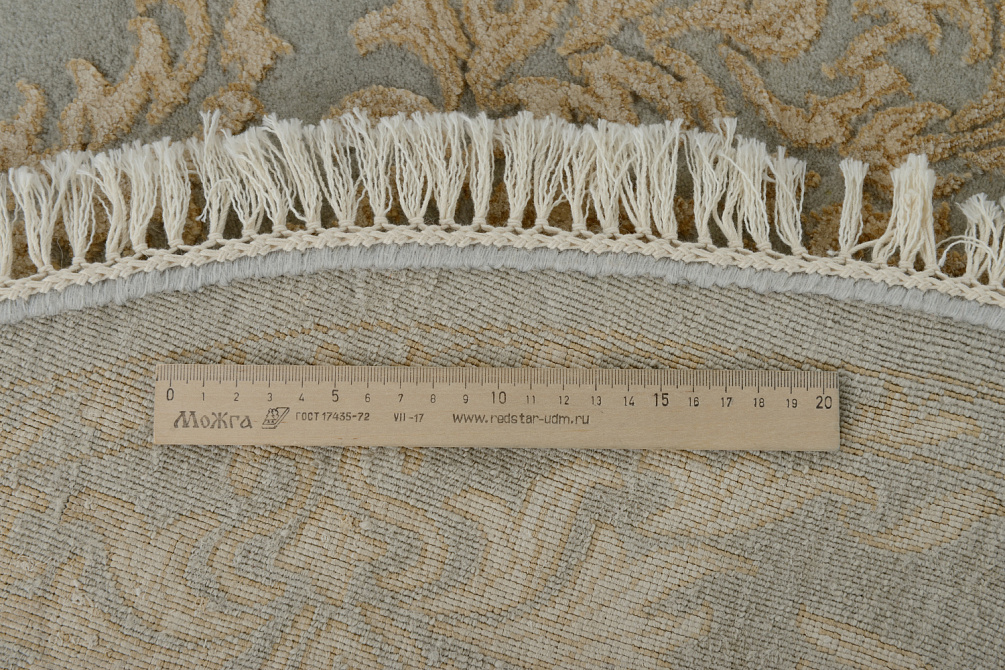 Индийский ковёр из шерсти и арт-шёлка «KING OF AGRA» NO67-LBLU-LBLU14855(Round)