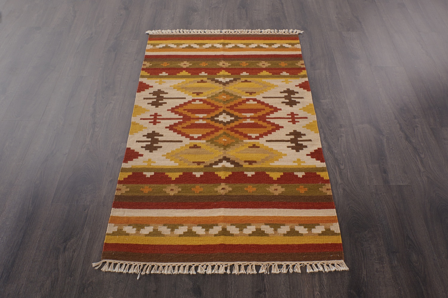 Индийский ковер из шерсти и хлопка «KILIM SUN-DEEP» C1002-MLT