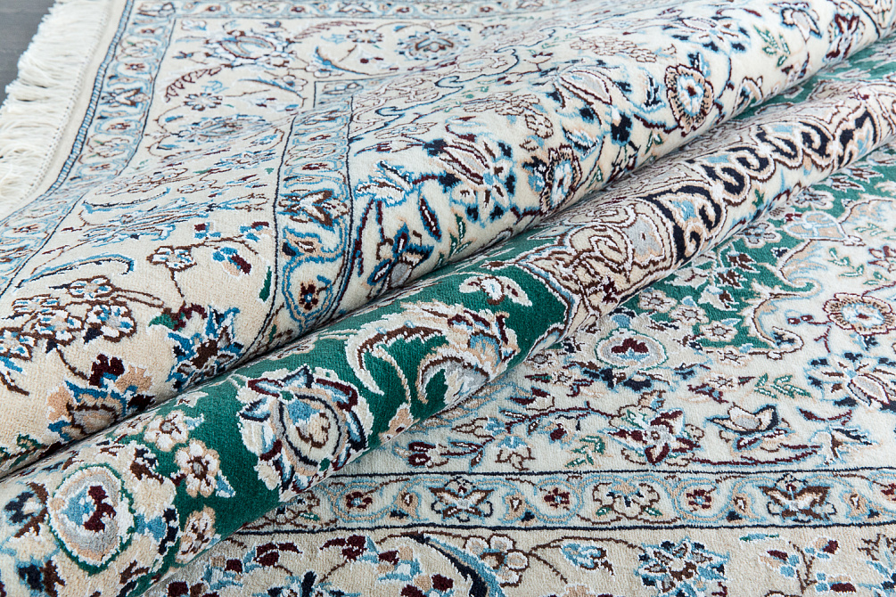 Иранский ковёр из шерсти и шёлка «NAIN 9LA» 18-92522-IR