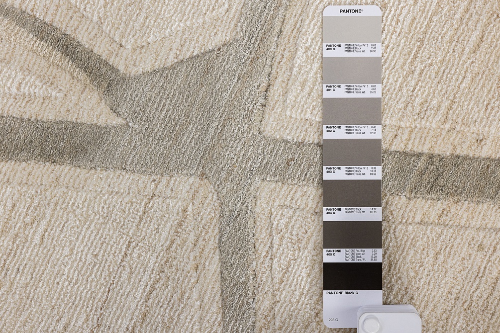 Индийский ковер из арт-шёлка и шерсти «EVEREST» 2023308-MOUSE