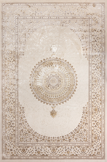 Турецкий ковер из полиэстера «WHITE LOTUS» A4258A-IVR-MSTRD