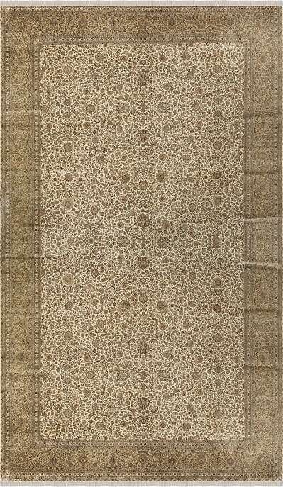 Индийский ковер из шёлка «KASHMIR SILK 24Х24» WC 2009 CREAM