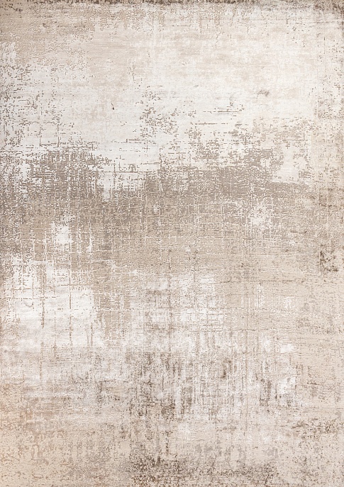 Индийский ковер из бамбукового шёлка и шерсти «CHAOS THEORY» ESK9014-CLASSIC-GREY-WHITE-SAND