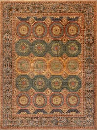 Пакистанский ковер из шерсти «MAMELUK» 233243-GLD-BRN 1