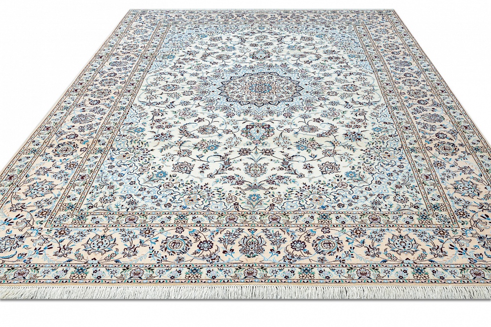 Иранский ковер из шерсти и шёлка «NAIN 6LA» 21-007