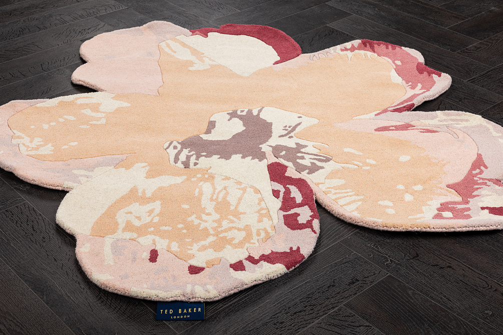 Индийский ковер из шерсти «TED BAKER» Shaped Magnolia Light Pink 162302(Round)