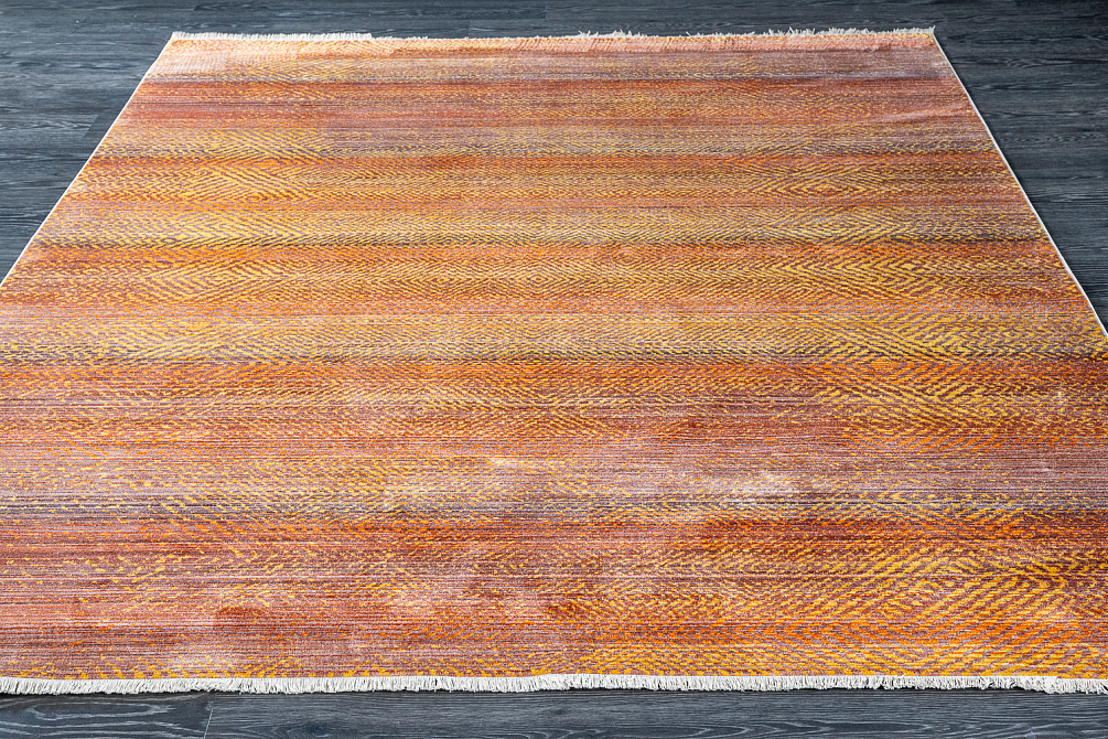 Турецкий ковёр из полиэфирного шёлка «MYSTIC» 0567A-RED-YELLOW