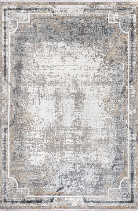 Турецкий ковер из эвкалиптового шёлка и акрила «VERSAİLLES PALACE» M460A-CREAM-DGRAY 1