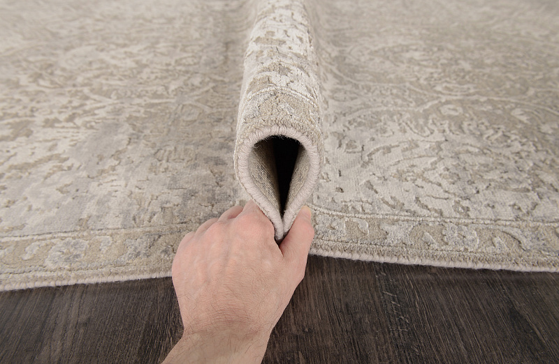 Индийский ковёр из шерсти, арт-шёлка и бамбукового шёлка