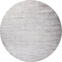 Индийский ковер из шерсти и арт-шёлка «MURUGAN» PLAIN-GRY-WAR-BN08/D106(Round) 1