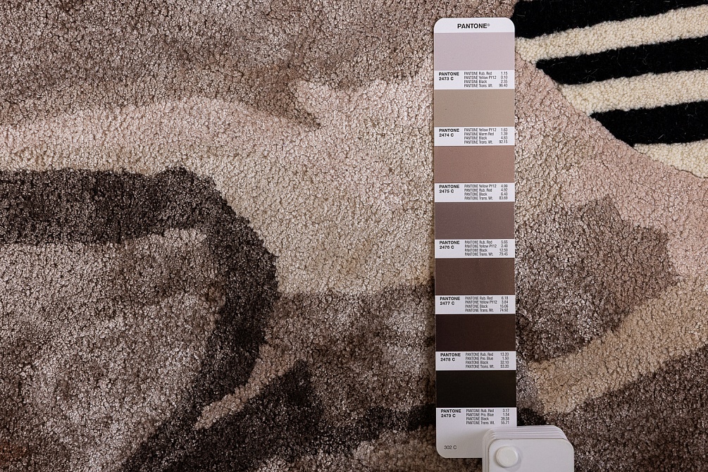 Индийский ковер из шерсти и эвкалиптового шёлка «VELVET MIRAGE» DAHLIA TAUPE 10