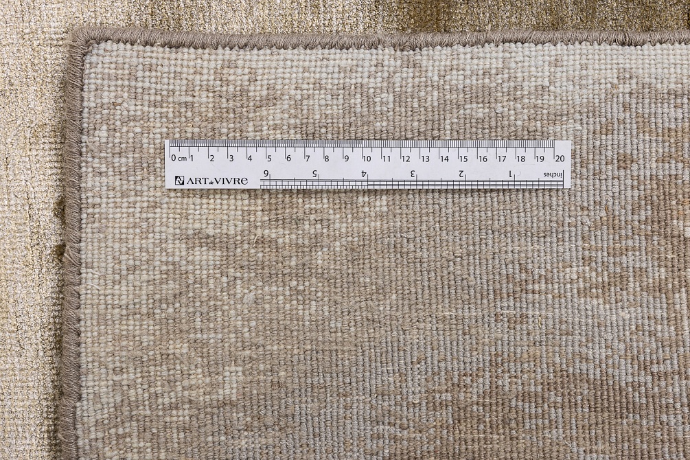 Индийский ковер из шерсти и арт-шёлка «CHAOS THEORY» ESK369-M.GREY-L.PEACH