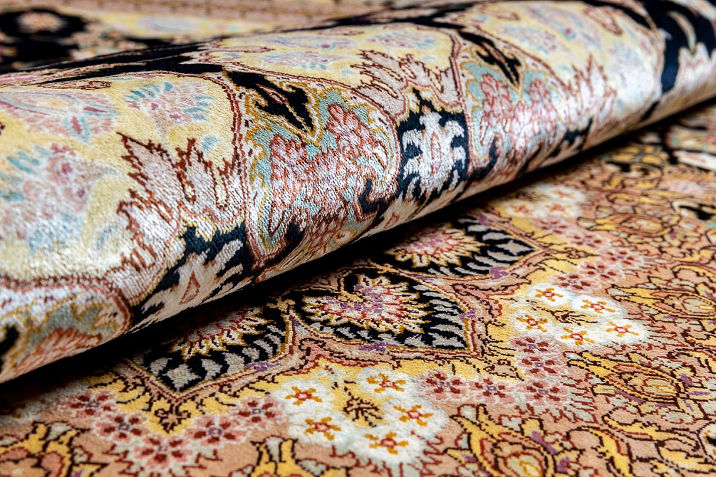 Иранский ковер из шёлка «QUM MM IR» 14-102-IR KAZEMI 5