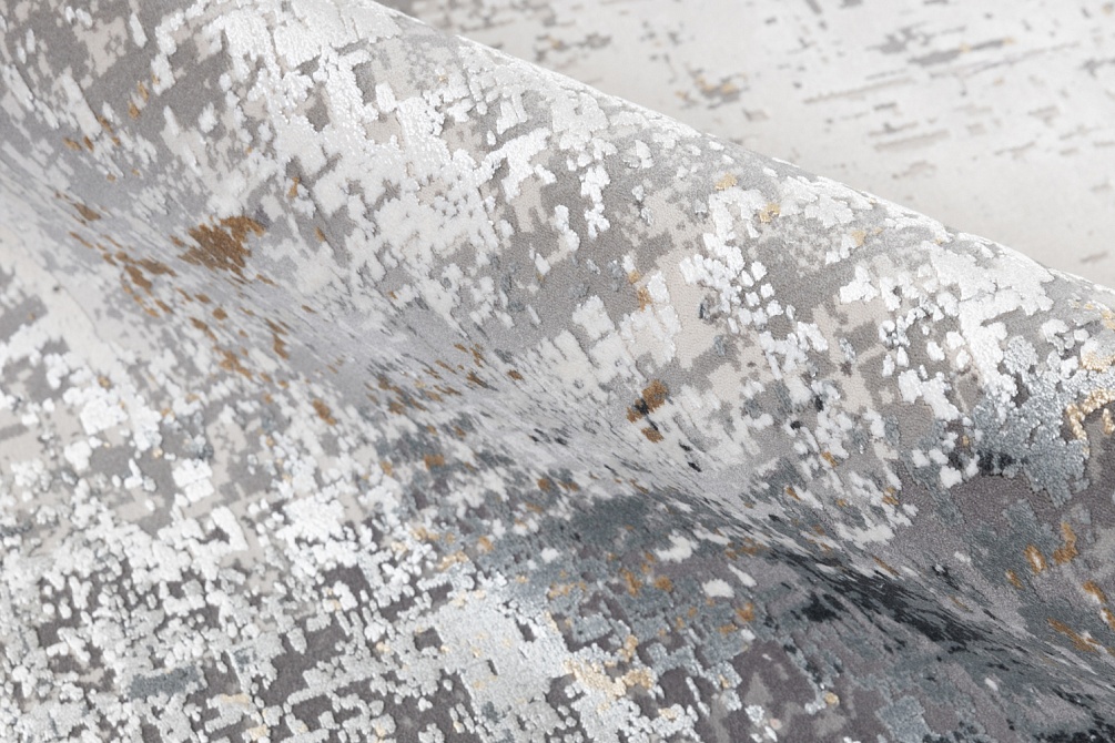 Турецкий ковер из эвкалиптового шёлка и акрила «VERSAİLLES PALACE» M460A-CREAM-DGRAY 4