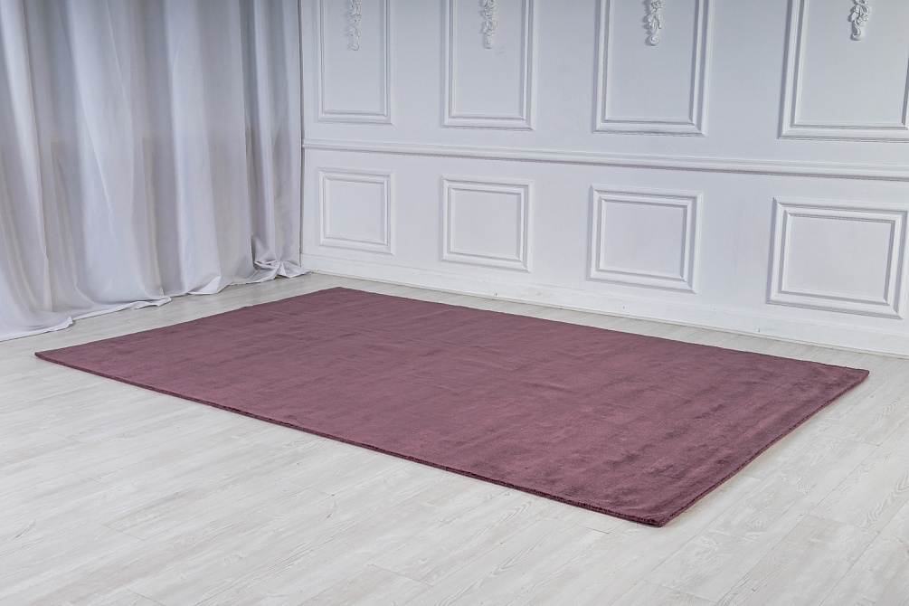 Индийский ковер из арт-шёлка «CROSS» AS1-03-PLUM