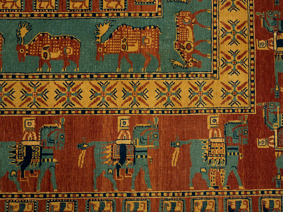 Турецкий ковёр из шерсти и шёлка «WOVEN LEGENDS» PAZIRIK-285615