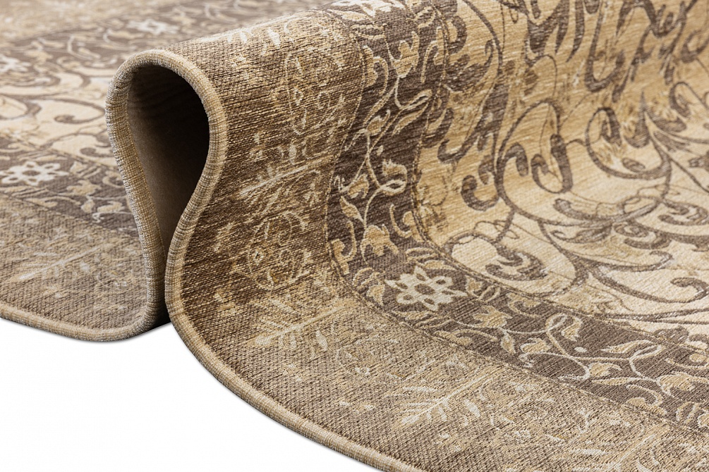 Бельгийский ковер из вискозы, акрила и хлопка «ELEGANT TAPESTRY» DIORA-BRN-7814