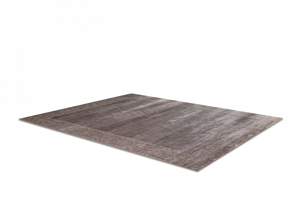 Индийский ковер из арт-шёлка «EDINBURG» BORDER-TAUPE